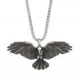 Vintage Angel Wing Pendant Necklace for Men Punk Jewelry