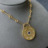 Vintage Rome Female Crystal Moon Star Necklace Zk30