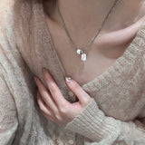 Vintage 925 Silver Round Pendant Women Necklace Fine Jewelry