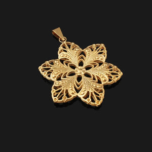 Vintage Flower Choker Necklace Collar Chain Pendant