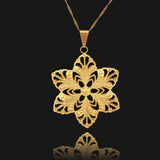 Vintage Flower Choker Necklace Collar Chain Pendant