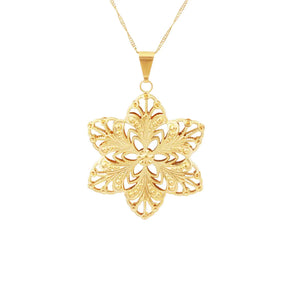 Vintage Flower Choker Necklace Collar Chain Pendant