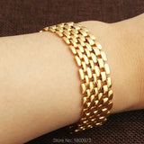 Wide Link Bracelet for Women Men Jewelry