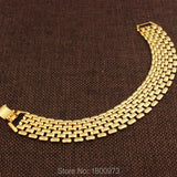 Wide Link Bracelet for Women Men Jewelry