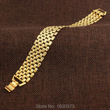 Wide Link Bracelet for Women Men Jewelry