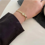 CZ Belted Charm Bangle Silver Bracelet