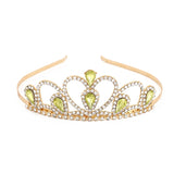 Water Drop Crystal Small Tiaras Crown for Girls Party Birthday Headbands