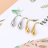 Water Drop Earrings Stainless Steel Silver Party Jewelry