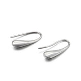 Water Drop Earrings Stainless Steel Silver Party Jewelry