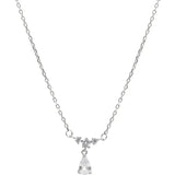 Water Drop Pendant Necklace Rhinestone Jewelry Party Wedding Gift