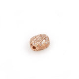 Brass CZ Charm Metal Beads Jewelry Rhinestone Disco Beads
