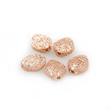 Brass CZ Charm Metal Beads Jewelry Rhinestone Disco Beads
