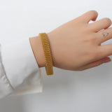 Waterproof Stainless Steel Cuff Bangles Jewelry Men Women
