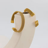 Waterproof Stainless Steel Cuff Bangles Jewelry Men Women