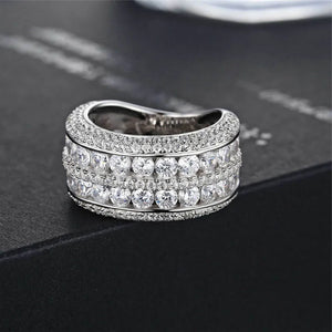 CZ Wedding Band Women's Finger Ring
