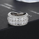 CZ Wedding Band Women's Finger Ring