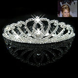 Bride Wedding Tiara Hair Comb Crown
