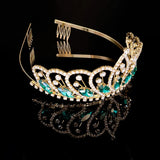 Baroque Bridal Tiara Crystal Rhinestone Headband