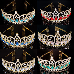 Baroque Bridal Tiara Crystal Rhinestone Headband