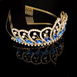 Baroque Bridal Tiara Crystal Rhinestone Headband