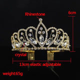 Baroque Bridal Tiara Crystal Rhinestone Headband