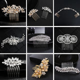 Wedding Crystal Barrette Pearl Hair Combs Bridal Hairpins Accessories
