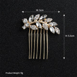 Wedding Crystal Barrette Pearl Hair Combs Bridal Hairpins Accessories