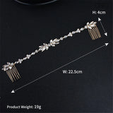 Wedding Crystal Barrette Pearl Hair Combs Bridal Hairpins Accessories