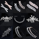 Bridal Hair Comb Pearl Rhinestone Headpiece
