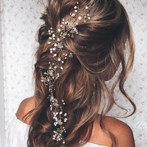 Bride Simulated Pearl Crystal Crown Hairband