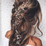 Bride Simulated Pearl Crystal Crown Hairband