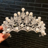Rhinestone Crystal Wedding Tiara Bridal Hair Crown