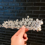 Rhinestone Crystal Wedding Tiara Bridal Hair Crown