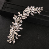 Bridal Wedding Crown Floral Pearl Crystal Hairpin