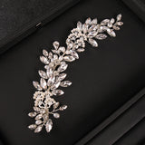 Bridal Wedding Crown Floral Pearl Crystal Hairpin