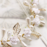 Bridal Wedding Hair Combs Floral Pearl Hairpin Ornaments