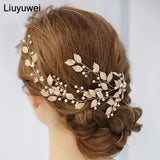 Bridal Wedding Hair Combs Floral Pearl Hairpin Ornaments