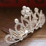 Wedding Party Princess Crown Tiara Crown Silver Hair H9