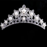 Wedding Party Princess Crown Tiara Crown Silver Hair H9