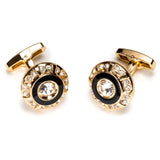 Crystal Cufflinks Necktie Clip Tie Pin Mens Gift Tie Bar Cufflinks Set