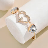 Crystal Love Heart Bracelet Classic Temperament Girls Jewelry