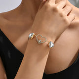 Crystal Love Heart Bracelet Classic Temperament Girls Jewelry