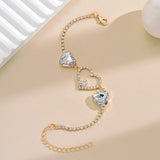 Crystal Love Heart Bracelet Classic Temperament Girls Jewelry