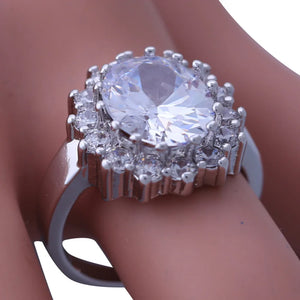 Women's CZ Silver Filled Wedding Ring AR2111