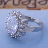 Women's CZ Silver Filled Wedding Ring AR2111