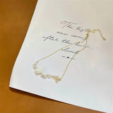 Pearl Crystal Butterfly Choker Necklace Rose Party Jewelry