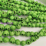 Howlite Stone Carved Skull Loose Beads 18*17*14mm One Stand