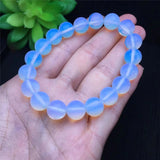 Opal Bracelet Women Elastic Cat Eye Stone Jewelry 10mm