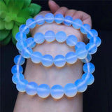 Opal Bracelet Women Elastic Cat Eye Stone Jewelry 10mm