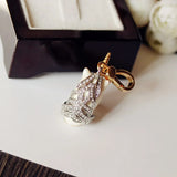 Unicorn Charm Women Handbag Zipper Key Chains Small Pendant Necklace Jewelry